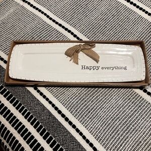 NWT HAPPY EVERYTHING Long Serving Platter 😃